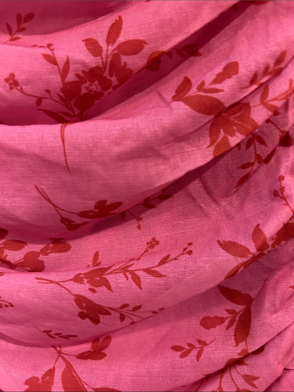 Pink Floral Ruffle Ruched Mini Dress - Homecoming - Picture 13 of 14